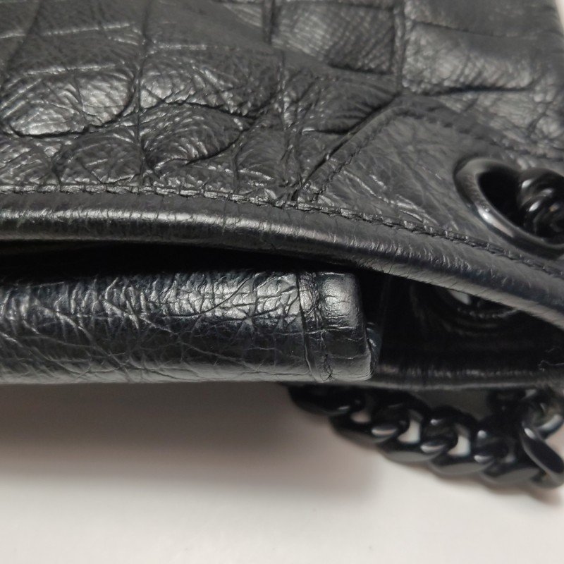 Saint Laurent Niki中型牛皮純色YSL標誌單肩包-29