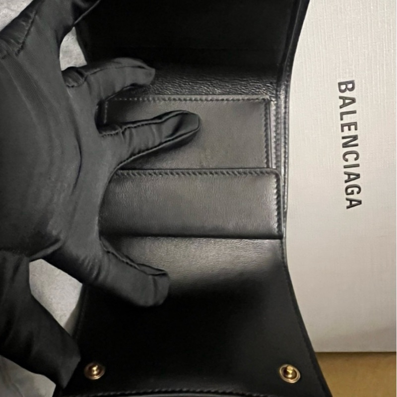 🇬🇧英國購入｜Balenciaga Black Calfskin Hourglass短夾｜現貨-3