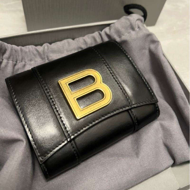 🇬🇧英國購入｜Balenciaga Black Calfskin Hourglass短夾｜現貨-5