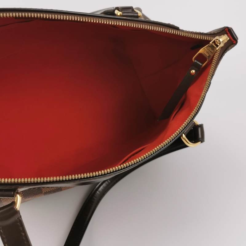 Louis Vuitton (LV) Westminster牛皮棋盤格Logo標誌飾邊餃子包單肩包-6