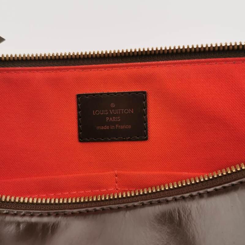 Louis Vuitton (LV) Westminster牛皮棋盤格Logo標誌飾邊餃子包單肩包-7