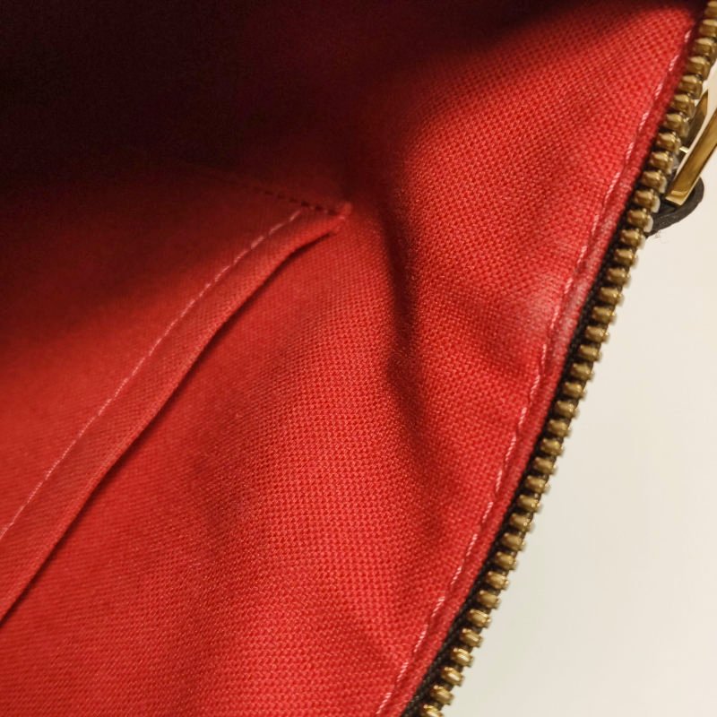 Louis Vuitton (LV) Westminster牛皮棋盤格Logo標誌飾邊餃子包單肩包-8