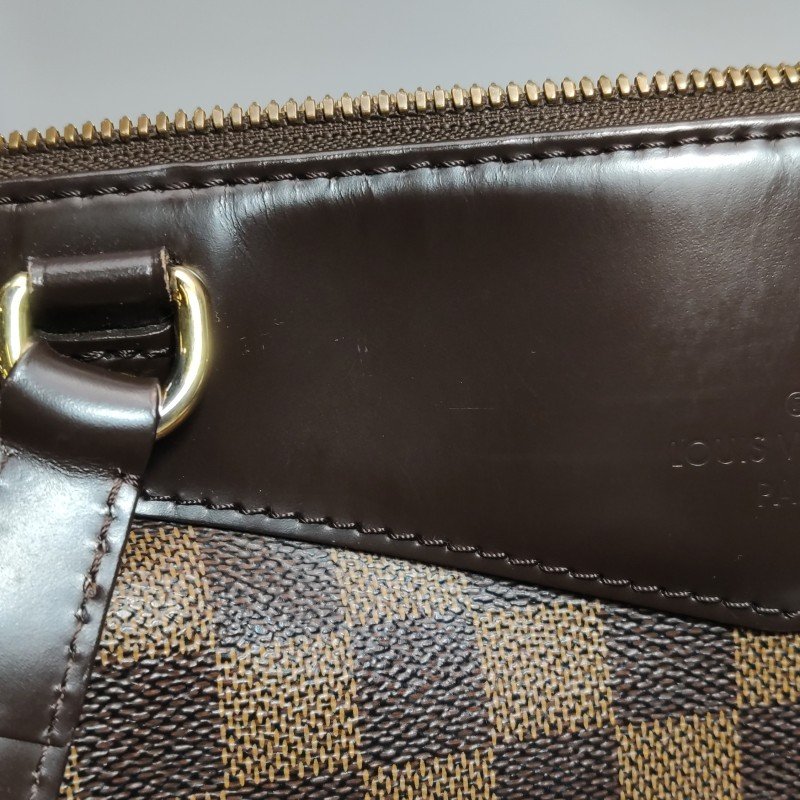 Louis Vuitton (LV) Westminster牛皮棋盤格Logo標誌飾邊餃子包單肩包-15