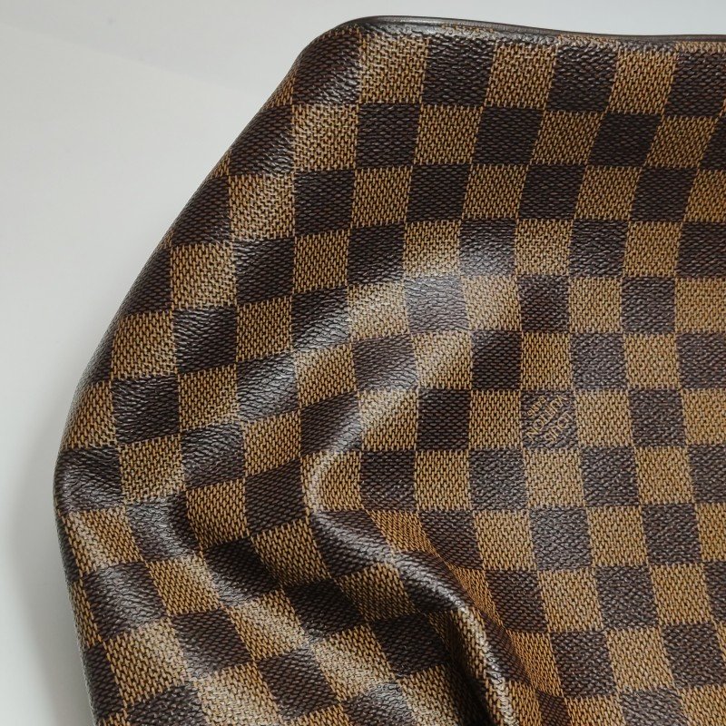 Louis Vuitton (LV) Westminster牛皮棋盤格Logo標誌飾邊餃子包單肩包-18