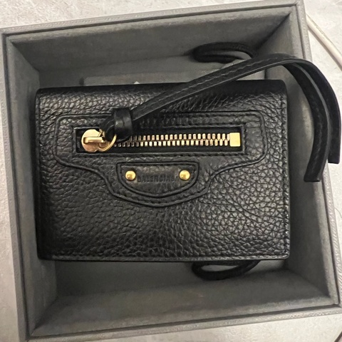 🇮🇹義大利購入｜Balenciaga  Neo Classic City 紋理牛皮短夾|現貨