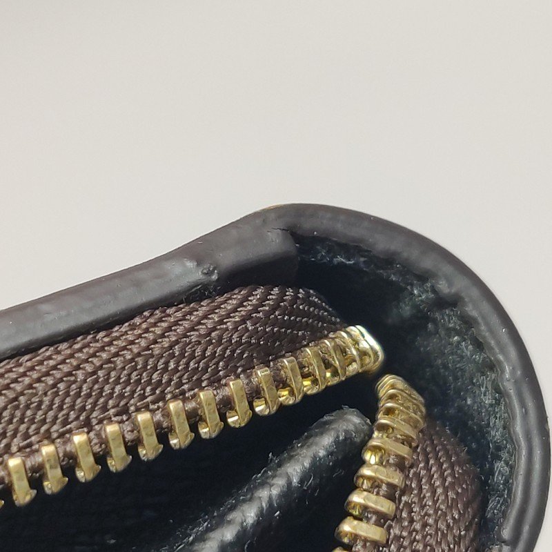 Louis Vuitton (LV) Dauphine達芙妮牛皮拼色老花LV搭扣錢包晶片款-18