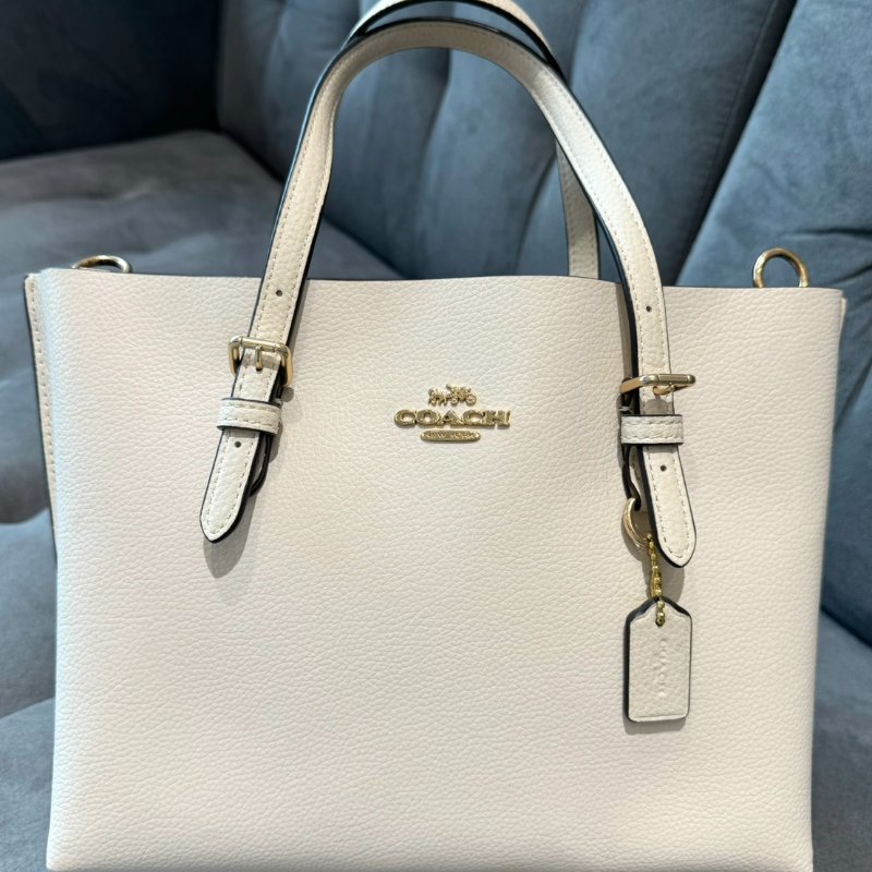 【🇯🇵購入 包況優🤍】Coach Mollie Tote 25 荔枝紋皮革托特包-1