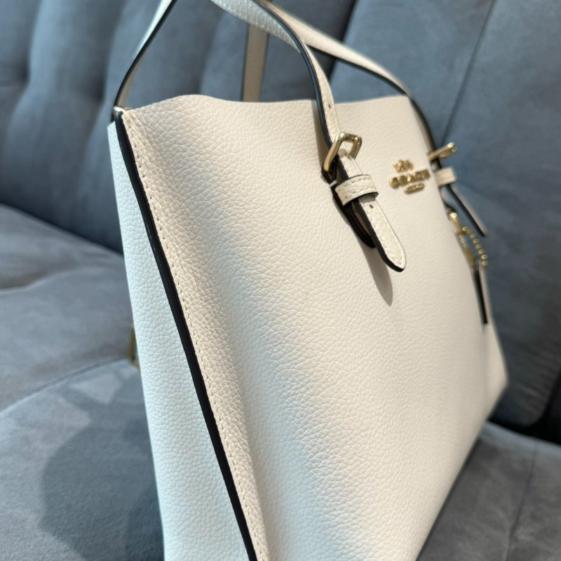 【🇯🇵購入 包況優🤍】Coach Mollie Tote 25 荔枝紋皮革托特包-3