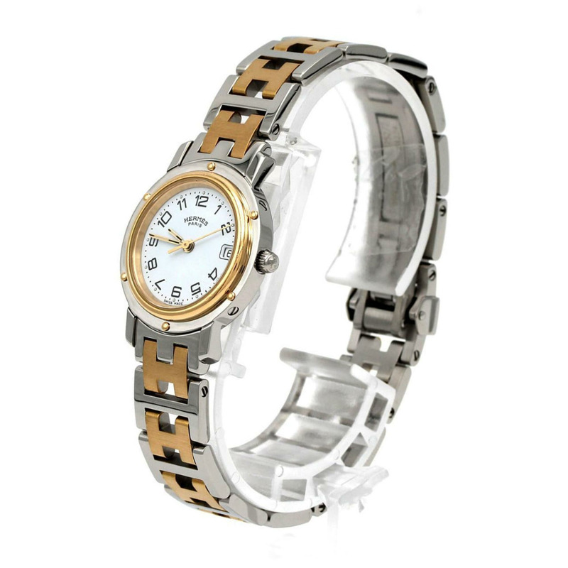 愛馬仕 Clipper Combination CL4.220 SSxGP 石英錶-1