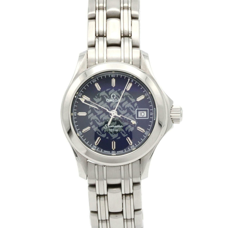 歐米茄海馬系列120 Mayol '97限量版2580.80精鋼石英錶-0