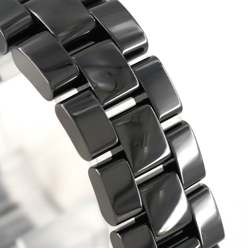 香奈兒 J12 33毫米陶瓷12P祖母綠H2130石英錶-4