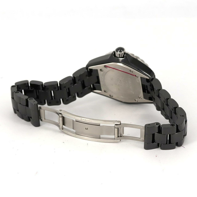 香奈兒 J12 33毫米陶瓷12P祖母綠H2130石英錶-6