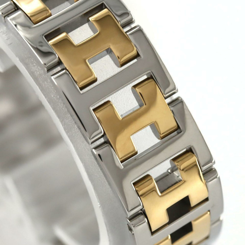 愛馬仕 Clipper Nacre 組合款 CL4.220 SSxGP 石英錶-4