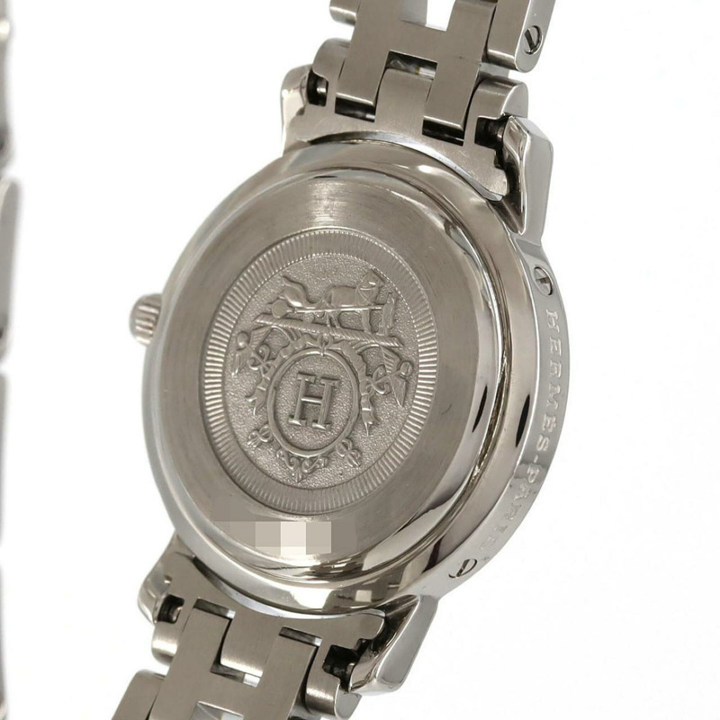 愛馬仕 Clipper Nacre 組合款 CL4.220 SSxGP 石英錶-5