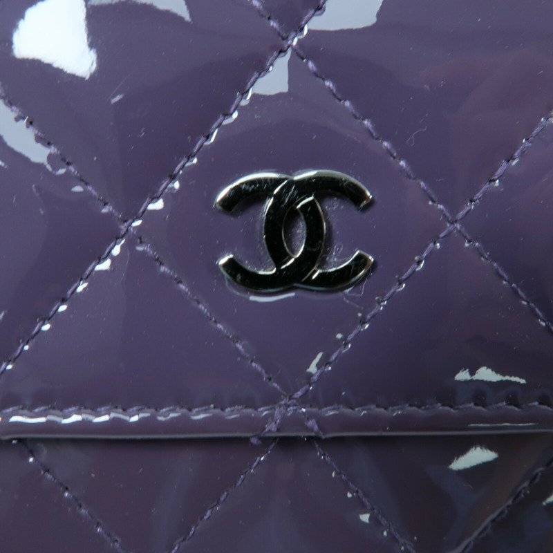 CHANEL 漆皮皮革WOC Wallet On Chain鏈帶肩背袋-5