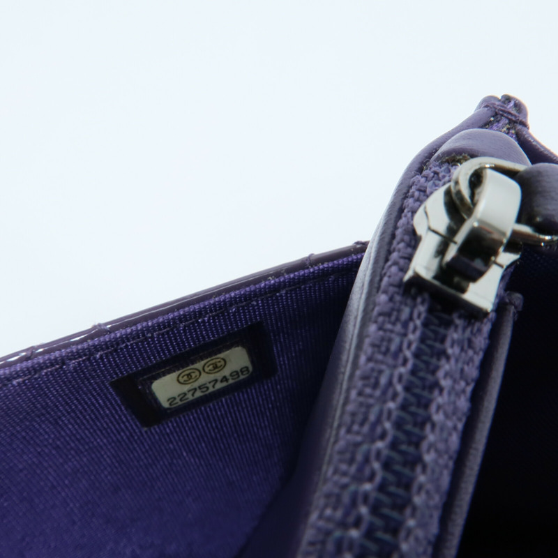 CHANEL 漆皮皮革WOC Wallet On Chain鏈帶肩背袋-8