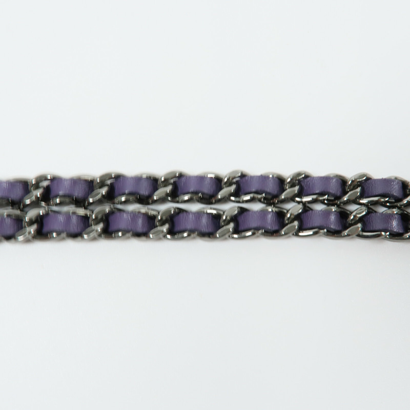 CHANEL 漆皮皮革WOC Wallet On Chain鏈帶肩背袋-11