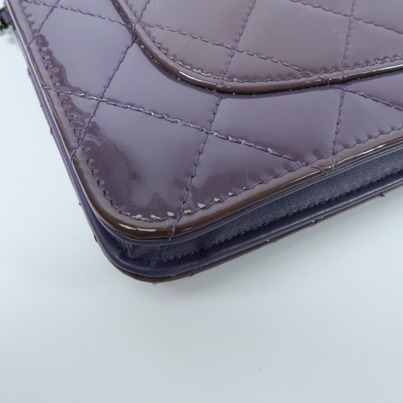 CHANEL 漆皮皮革WOC Wallet On Chain鏈帶肩背袋-15