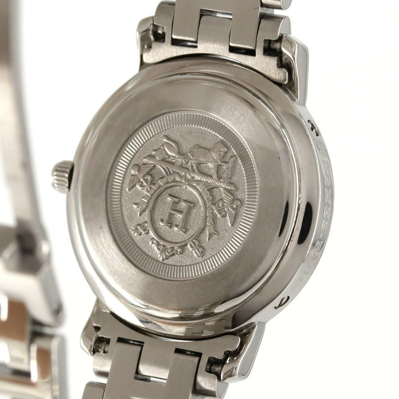 愛馬仕 Clipper Nacre 12P CL4.230 不鏽鋼石英錶-6