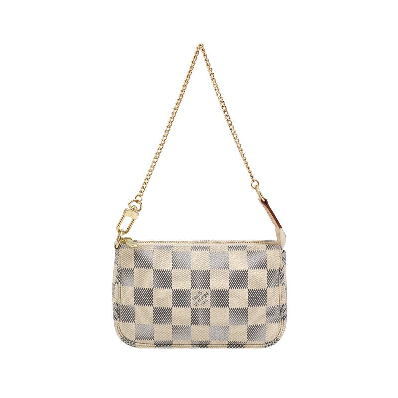 Louis Vuitton (LV) Accessories麻將包迷你棋盤格手提包-0