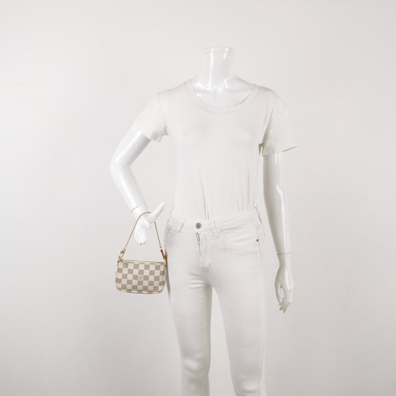 Louis Vuitton (LV) Accessories麻將包迷你棋盤格手提包-1