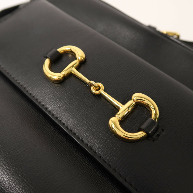 GUCCI 牛皮皮革Horsebit 1955 Small肩背袋-8