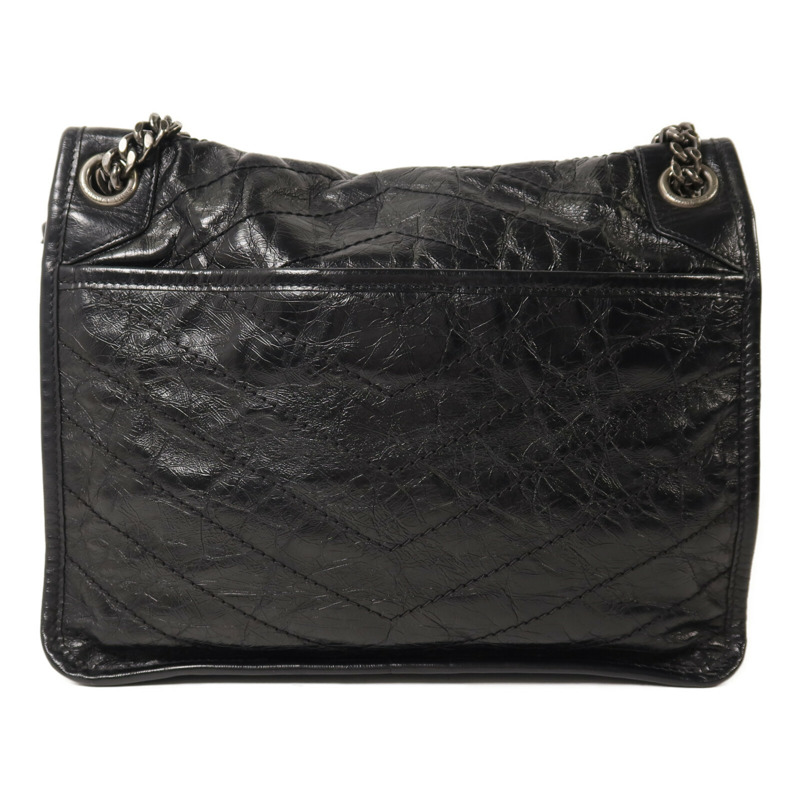 YVES SAINT LAURENT 牛皮皮革Niki Medium Bag鏈帶肩背袋-1