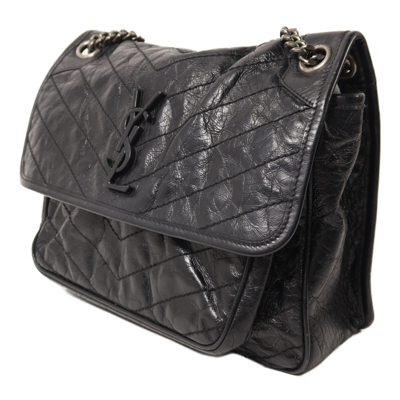 YVES SAINT LAURENT 牛皮皮革Niki Medium Bag鏈帶肩背袋-2
