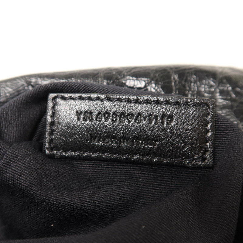 YVES SAINT LAURENT 牛皮皮革Niki Medium Bag鏈帶肩背袋-6