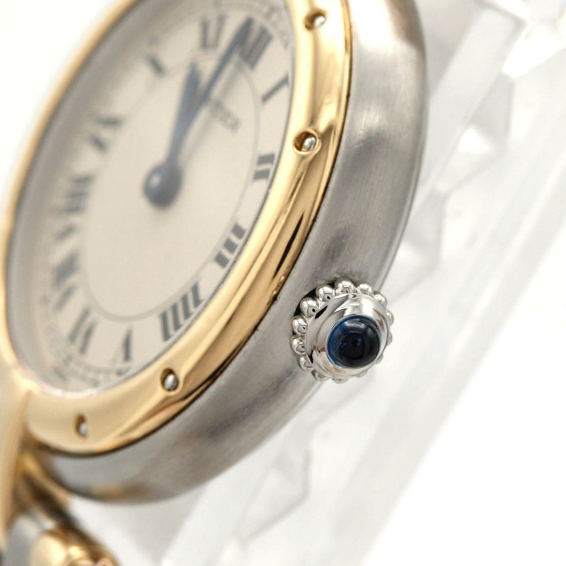 卡地亞 Panthère Vendome Aoyama SM 3ROW W25030B8 SSxYG 石英腕錶-3