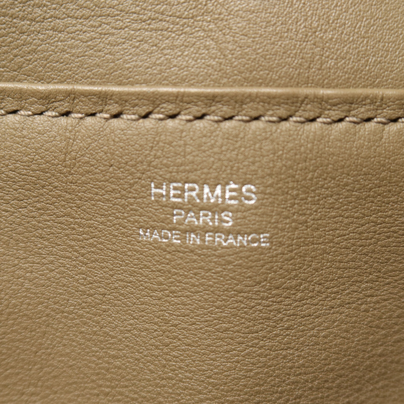 HERMES Swift皮革/麂皮皮革Lindy 26手挽肩背兩用袋Etoupe-5