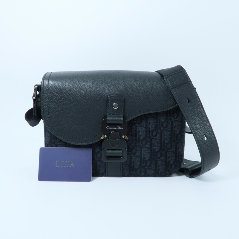 Dior Oblique帆布Saddle Small肩背袋-10