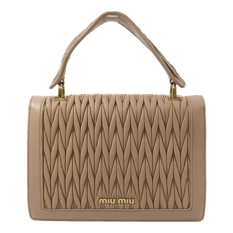 Miu Miu 羊皮皮革2 Way Shoulder鏈帶手挽肩背兩用袋-1