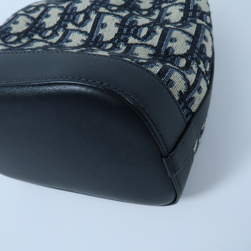 Dior 帆布Mini Oblique Bucket Bag鏈帶肩背袋-13