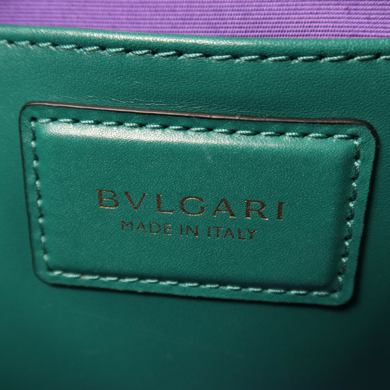 BVLGARI 牛皮皮革Serpenti Forever East West鏈帶肩背袋-5