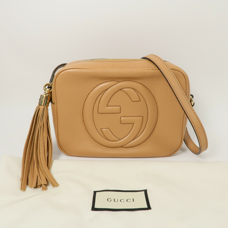 GUCCI 牛皮皮革Soho Disco肩背袋-11