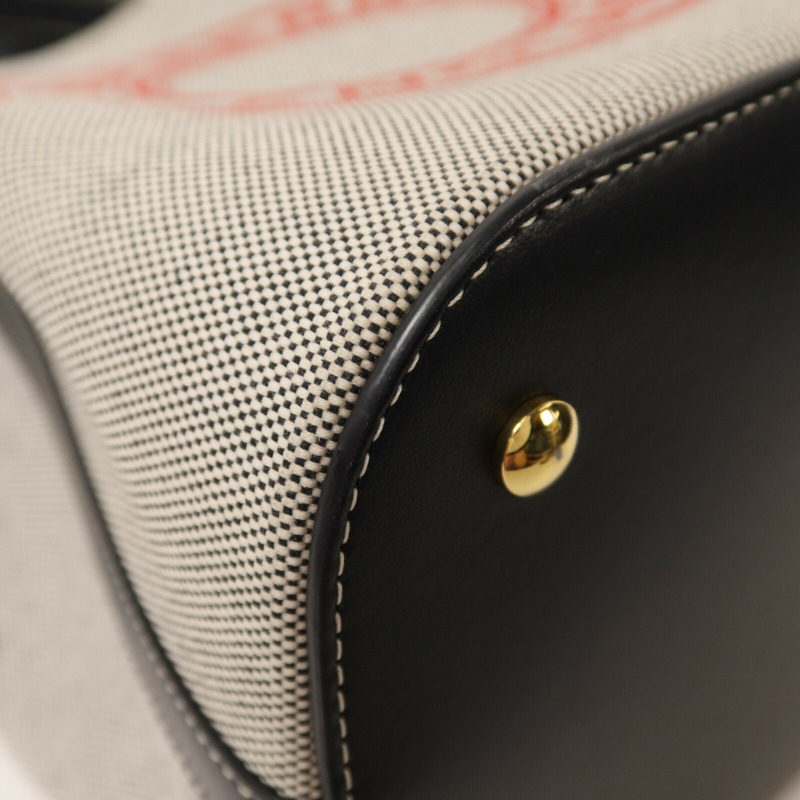 BURBERRY 帆布Small Peggy Bucket Bag手挽肩背兩用袋-9