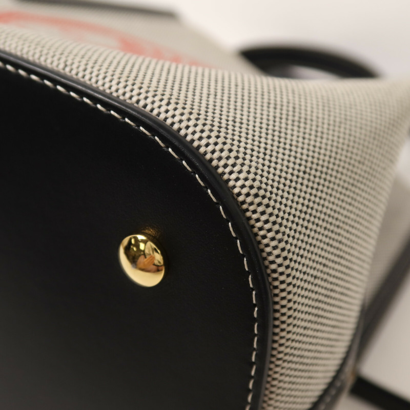 BURBERRY 帆布Small Peggy Bucket Bag手挽肩背兩用袋-10