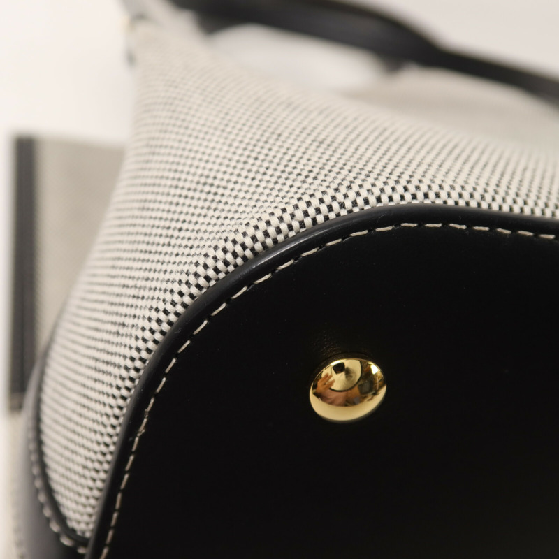 BURBERRY 帆布Small Peggy Bucket Bag手挽肩背兩用袋-11