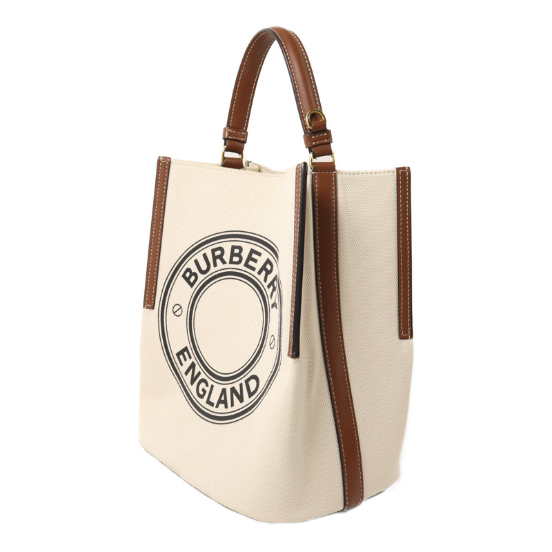 BURBERRY 帆布Small Peggy Bucket Bag手挽肩背兩用袋-2