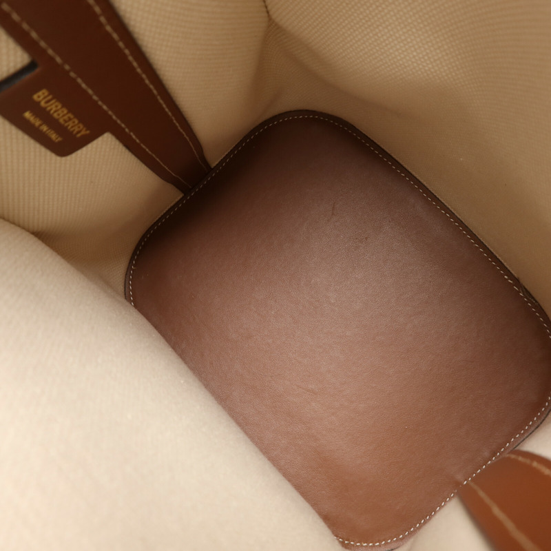 BURBERRY 帆布Small Peggy Bucket Bag手挽肩背兩用袋-4