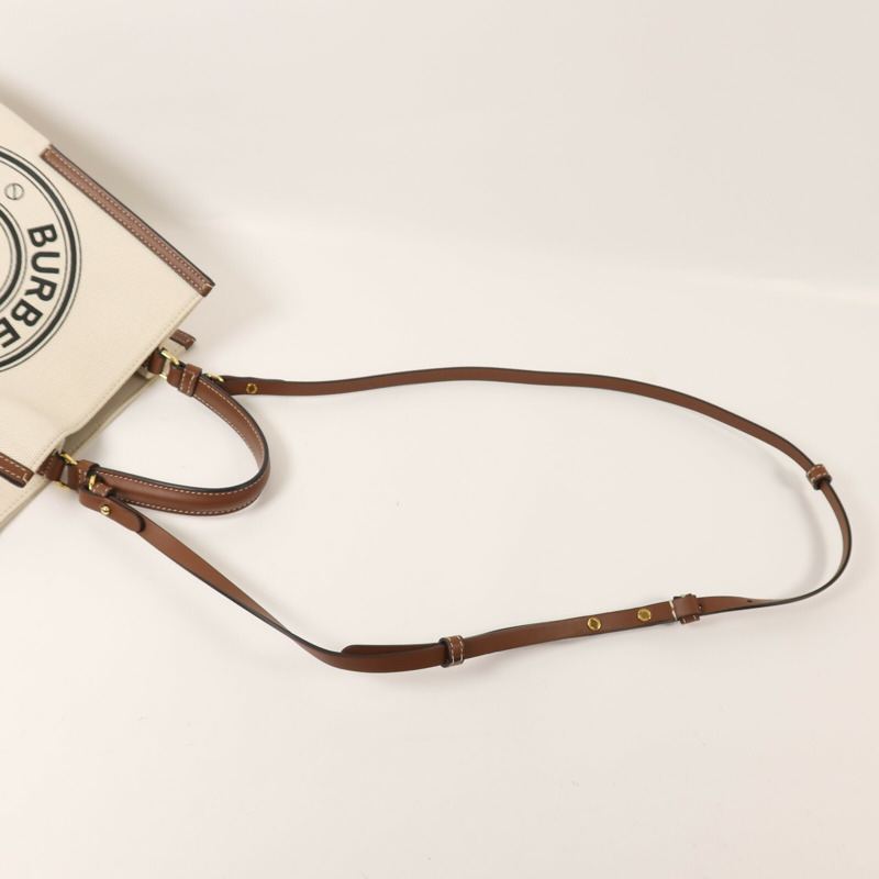 BURBERRY 帆布Small Peggy Bucket Bag手挽肩背兩用袋-7