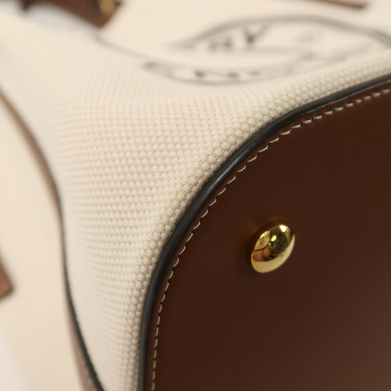 BURBERRY 帆布Small Peggy Bucket Bag手挽肩背兩用袋-9