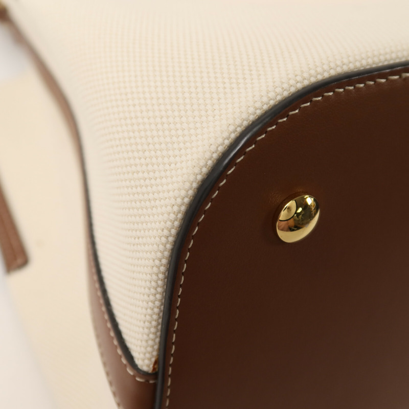 BURBERRY 帆布Small Peggy Bucket Bag手挽肩背兩用袋-11