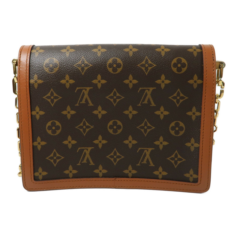 LOUIS VUITTON Monogram Reverse Dauphine MM鏈帶手挽肩背兩用袋-1