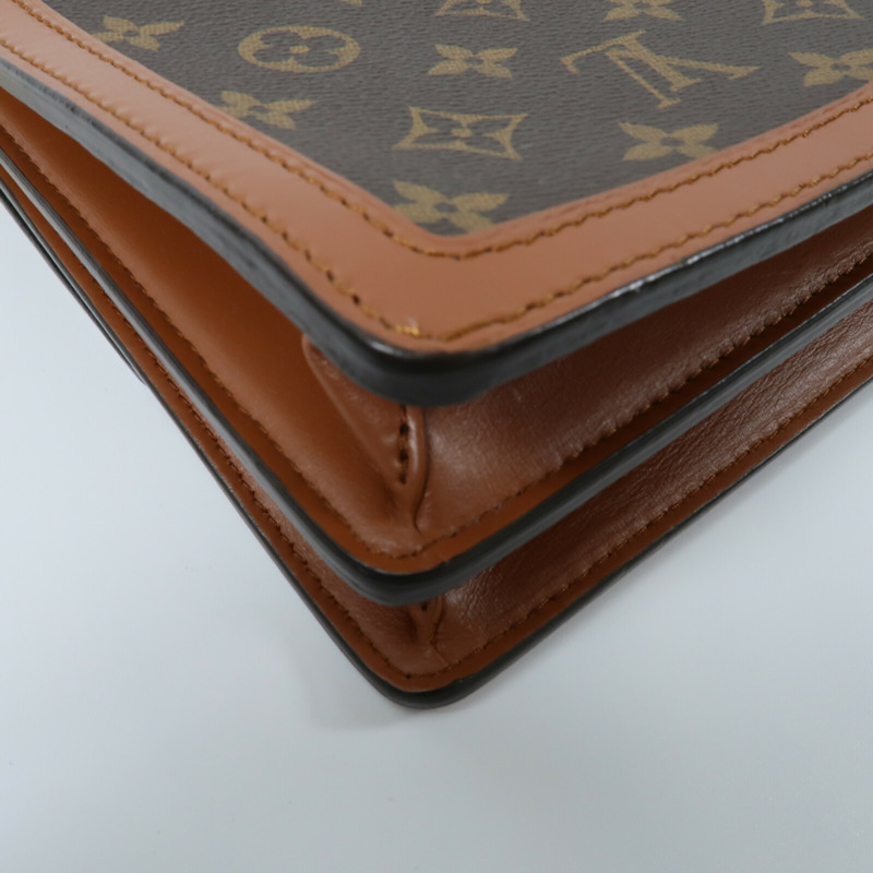 LOUIS VUITTON Monogram Reverse Dauphine MM鏈帶手挽肩背兩用袋-12