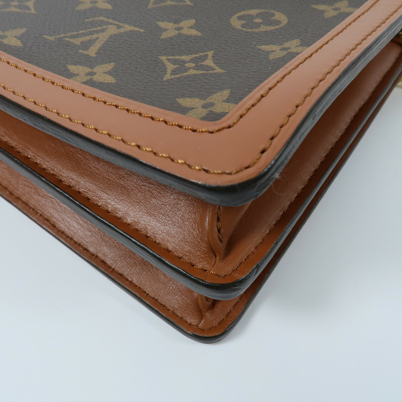 LOUIS VUITTON Monogram Reverse Dauphine MM鏈帶手挽肩背兩用袋-13