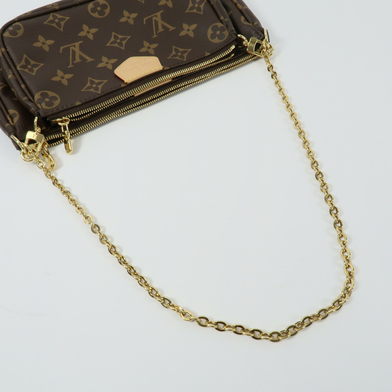 LOUIS VUITTON Monogram Multi Pochette Accessoires鏈帶手挽肩背兩用袋-10