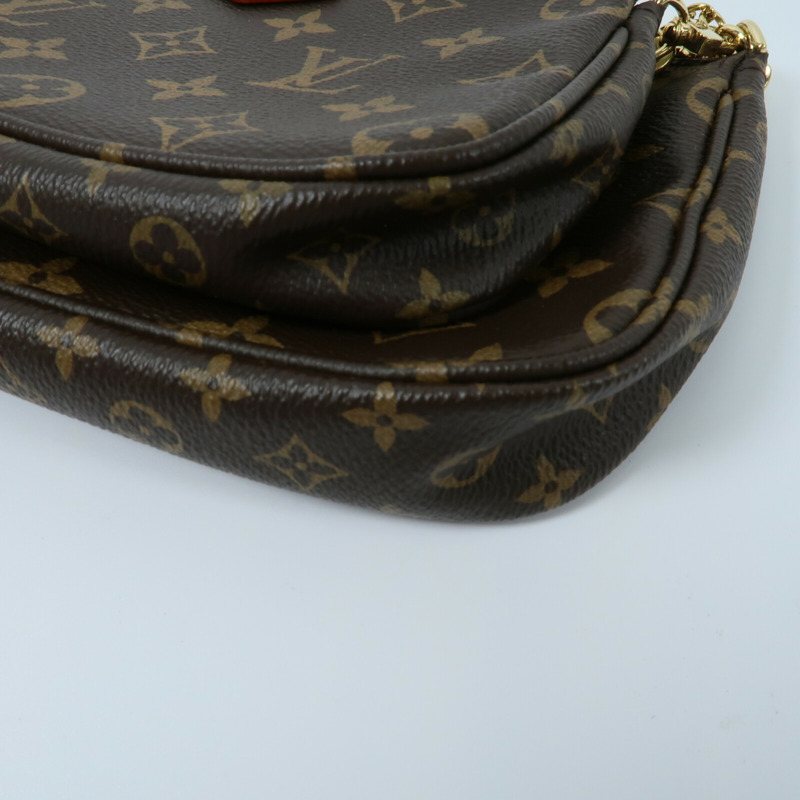 LOUIS VUITTON Monogram Multi Pochette Accessoires鏈帶手挽肩背兩用袋-14