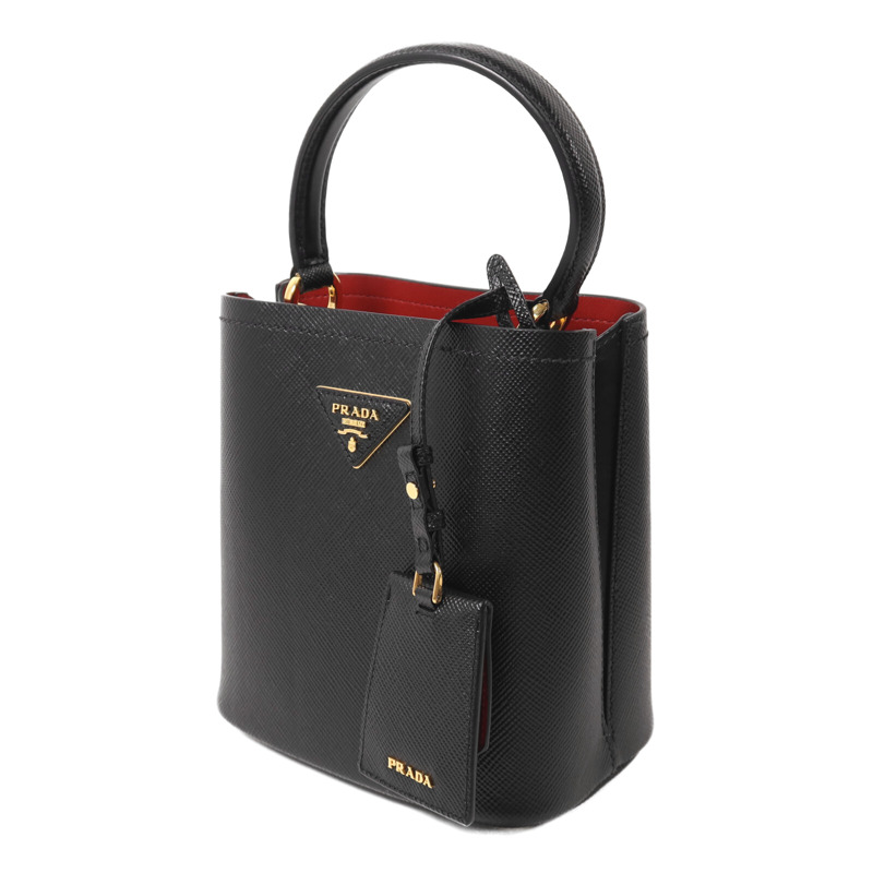 PRADA 牛皮皮革Secchiello In Pelle手挽肩背兩用袋-1